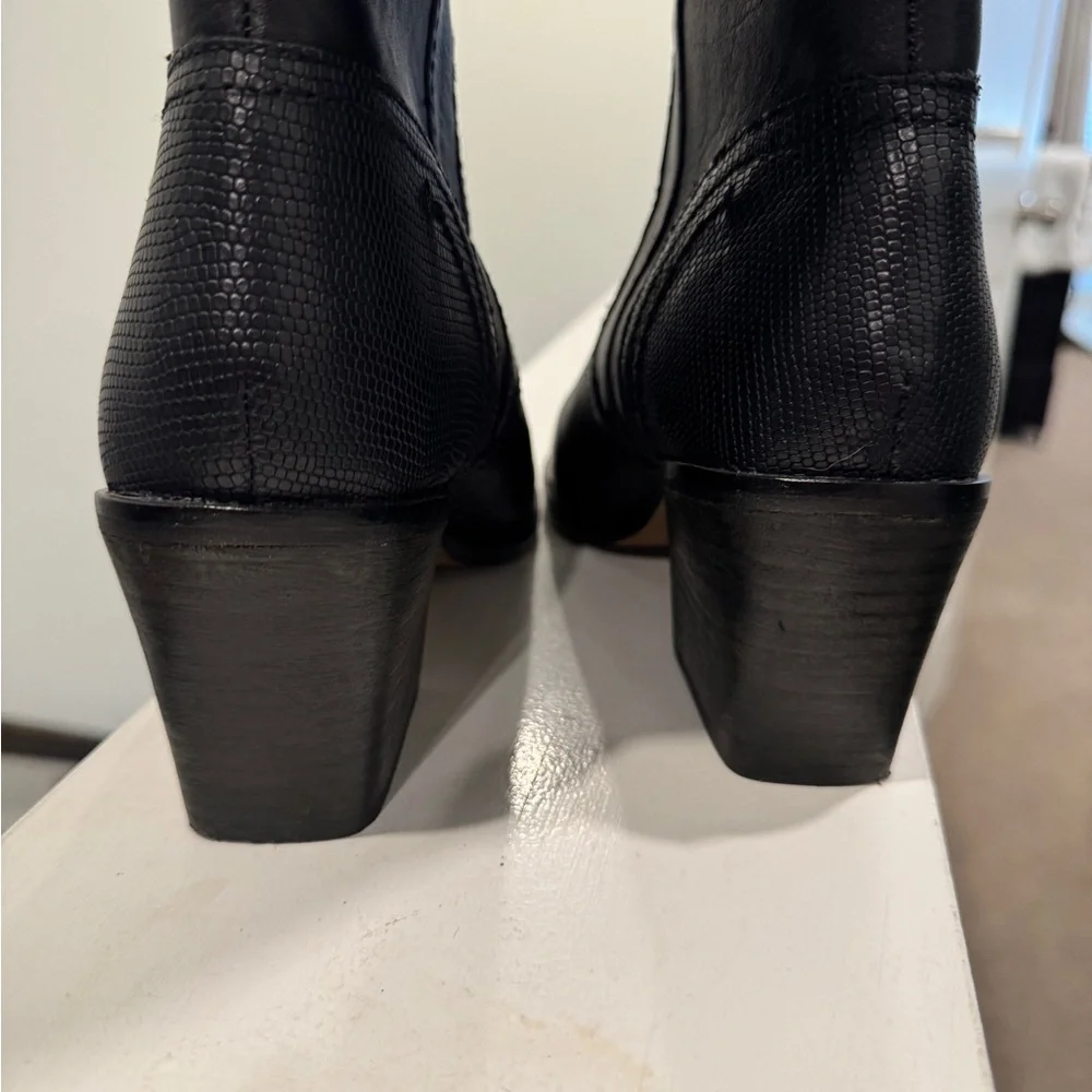 Black Over The Knee Riding Boots Size 9.5 Elegant Classic